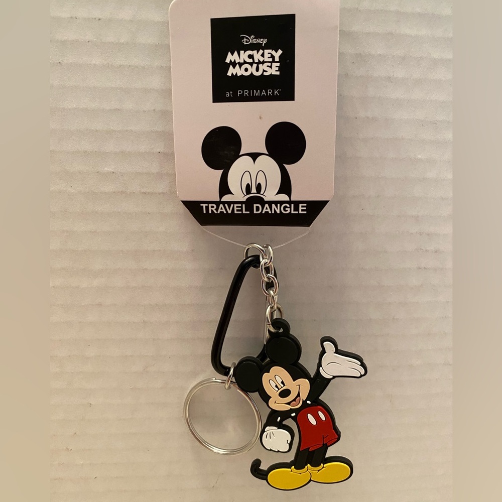 Disney Mickey Mouse Travel Dangle Keychain